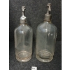 Image 4 : LOT OF 2 - THE UNION SODA MFG. & ISAAC MERKEL & SON - CLEAR ACID-ETCHED - SELTZER BOTTLES