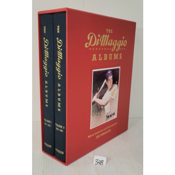 LOT OF 2 - "THE DIMAGGIO ALBUMS" VOL. 1 (1932-1941) & VOL. 2 (1942-1951) - HARDCOVER BOOKS
