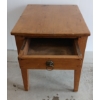 Image 3 : PINE SIDE TABLE W/ DRAWER