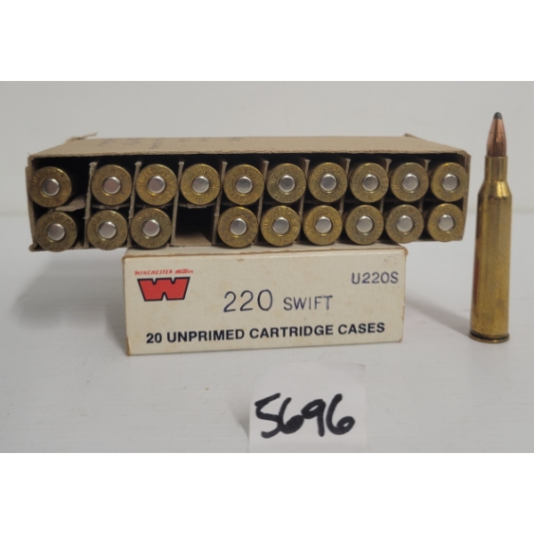 AMMO: 20X WINCHESTER .220 SWIFT 55GR. - RELOADS