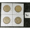 Image 1 : LOT OF 4 - 1953 CDN SILVER 50 CENT COINS