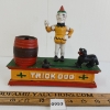 Image 4 : "TRICK DOG" CAST IRON MECHANICAL BANK