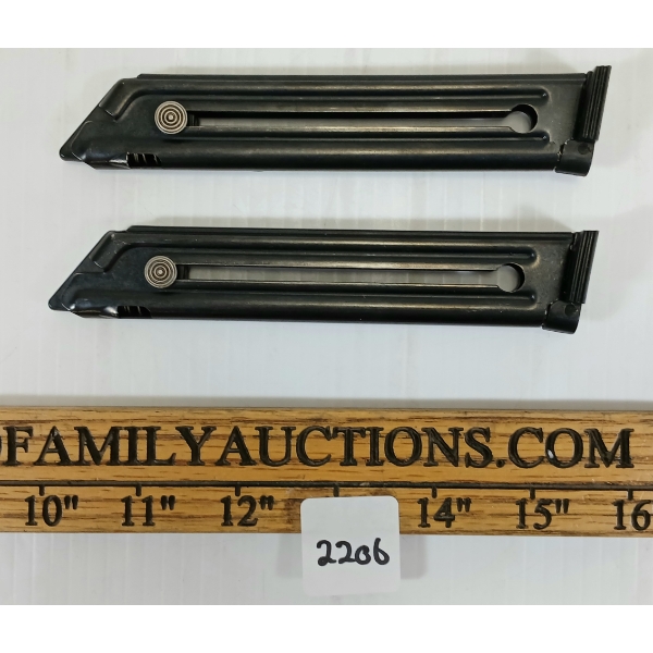 LOT OF 2 - RUGER MK II .22 LR MAGAZINES - PAL REQ. 