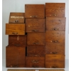 Image 2 : LOT OF 14 - TIN LINED HARDWARE STORAGE DRAWERS
