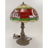 Image 4 : STAINED GLASS COCA-COLA TABLE LAMP