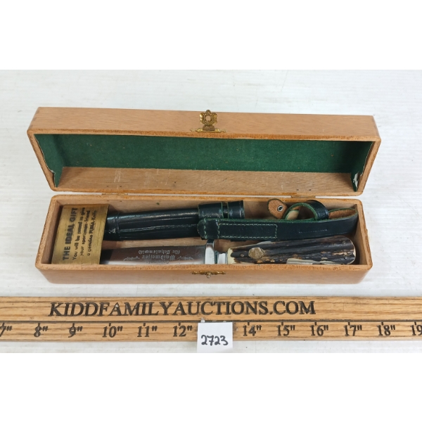 PUMA WAIDMESSER KNIFE W/ LEATHER SHEATH