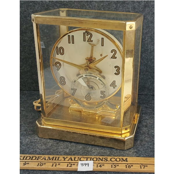 UNITED CLOCK CO. UNITIME ELECTRIC BRASS MANTLE CLOCK