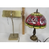 Image 4 : LOT OF 2 - COCA-COLA LAMPS - INCL BANKERS STYLE