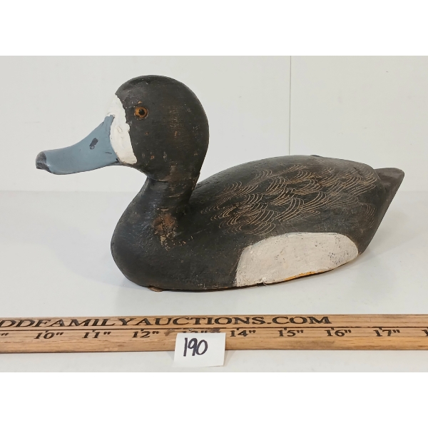 BLUE BILL DUCK DECOY