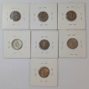Image 3 : LOT OF 7 - 1896-1955 US SILVER 10 CENT COINS
