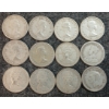 Image 2 : LOT OF 12 - 1943-1968 CDN 10 CENT COINS