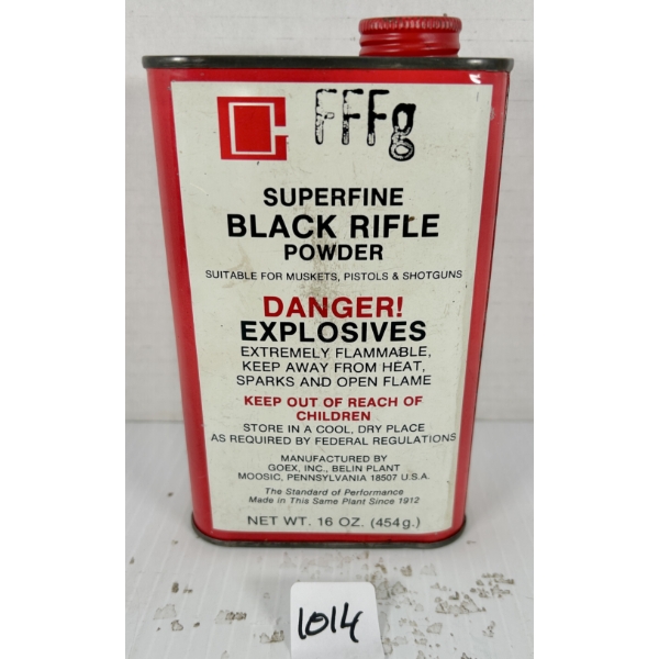 POWDER: APPROX 3/4 LB GOEX BLACK POWDER - FFFG