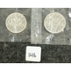 Image 1 :  LOT OF 2 - 1963 CDN SILVER DOLLARS - VOYAGEUR 