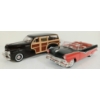 Image 1 : LOT OF 2 - MAISTO DIECAST 1948 CHEVROLET FLEETMASTER & AMERICAN MUSCLE 1956 SUNLINER MODELS