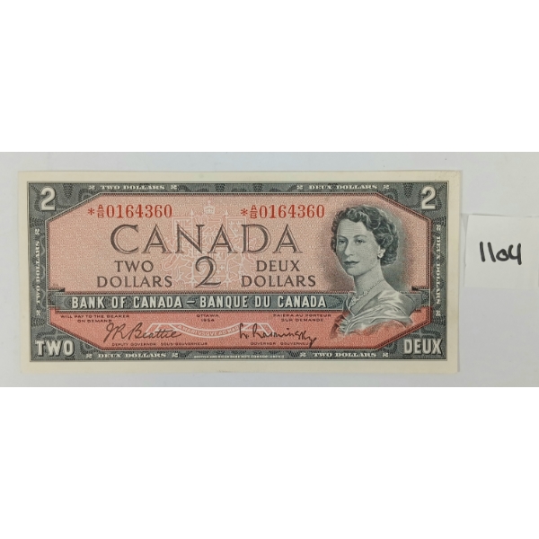 1954 CDN $2 BANKNOTE 