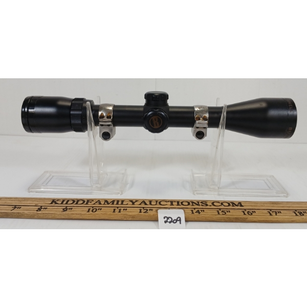 BUSHNELL BANNER 3-9X40 RIFLESCOPE W/ SCOPE RINGS