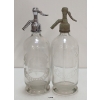 Image 1 : LOT OF 2 - GEO. A. COLEMAN & H. S.SMITH - CLEAR ACID-ETCHED - SELTZER BOTTLES