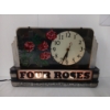 Image 1 : FOUR ROSES WHISKEY LIGHY UP MANTLE CLOCK