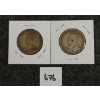 Image 2 : LOT OF 2 - 1913 & 1919 CDN 50 CENT SILVER COINS