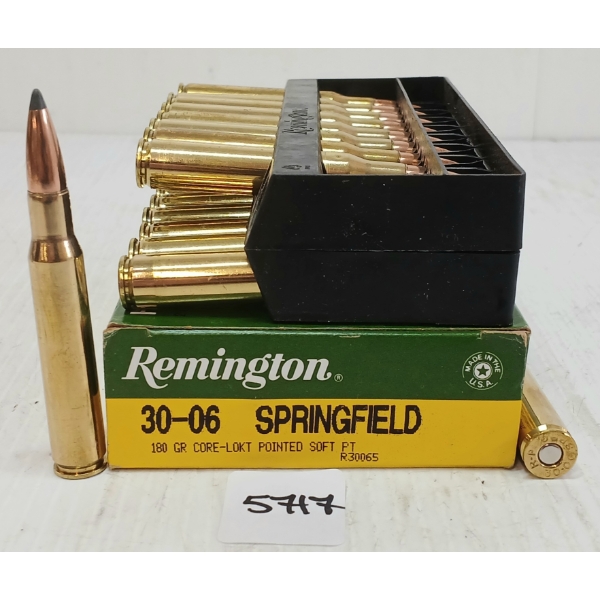 AMMO: 20X REMINGTON .30-06 SPRG - 180GR - PSP