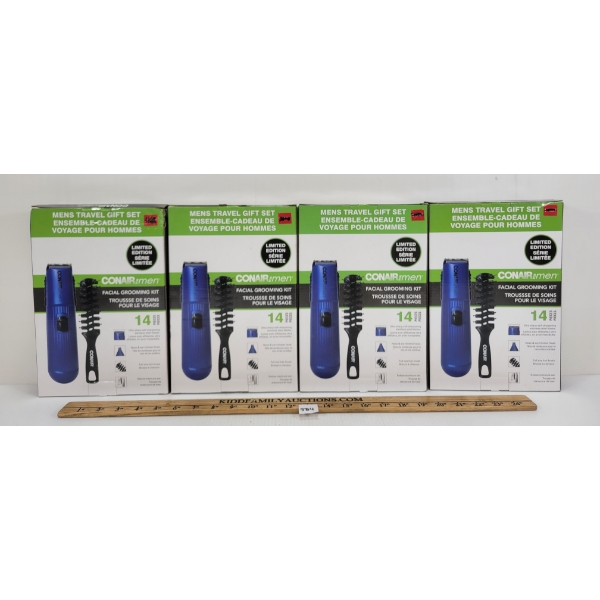 LOT OF 4 - CONAIR MENS TRAVEL GIFT SETS