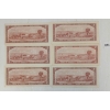 Image 2 : LOT OF 6 - 1954 CDN $2 BANKNOTES