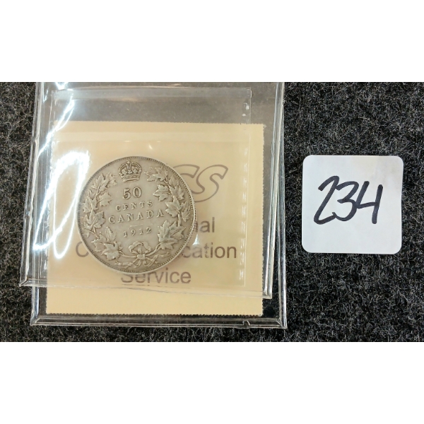 1912 CDN 50 CENT SILVER COIN