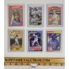 Image 1 : LOT OF 6 - BASEBALL TRADING CARDS - INCL TOPPS KEN GRIFFEY JR