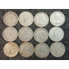 Image 2 : LOT OF 12 - 1945-1966 CDN 10 CENT COINS