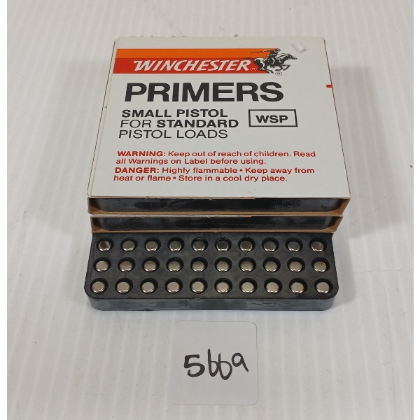 PRIMERS: 300X WINCHESTER NO. WSP SMALL PISTOL PRIMERS