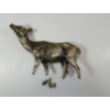 Image 10 : ART DECO DEER FIGURE MANTLE CLOCK W/ BOOKENDS - ONYX & MARBLE