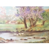 Image 2 : APPLE BLOSSOM RIVER BY LAURA MILNE - FRAMED OIL ON CANVAS BOARD