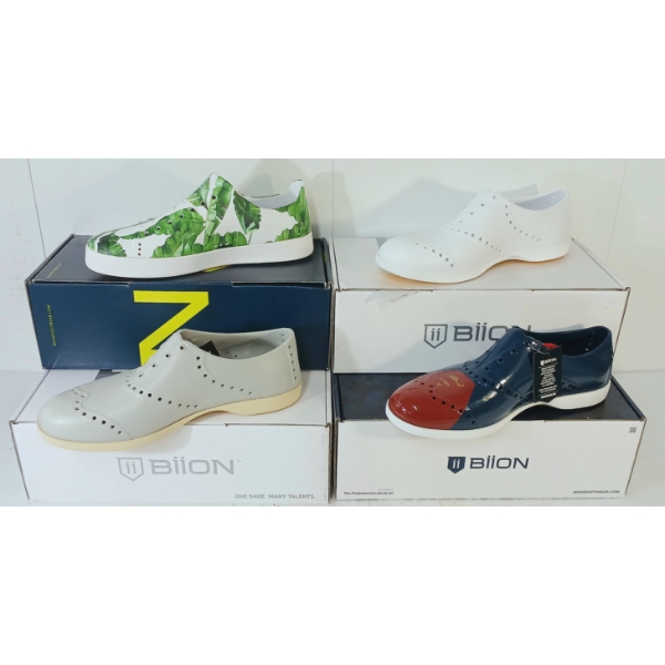 LOT OF 4 - BIION SHOES - FT THE BRIGHTS, THE CLASSICS, THE TRAINERS & DC STYLES