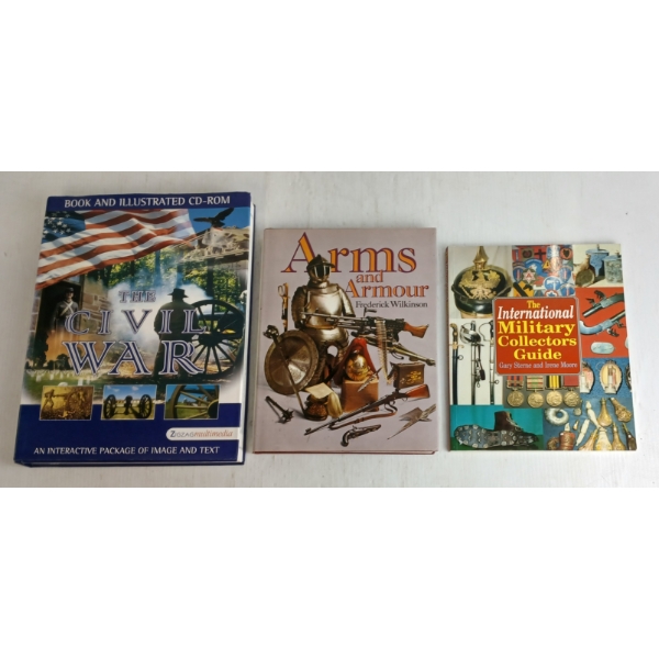 LOT OF 3 - "INTERNATIONAL MILITARY COLLECTOR'S GUIDE", "ARMS & ARMOUR" & "THE CIVIL WAR"