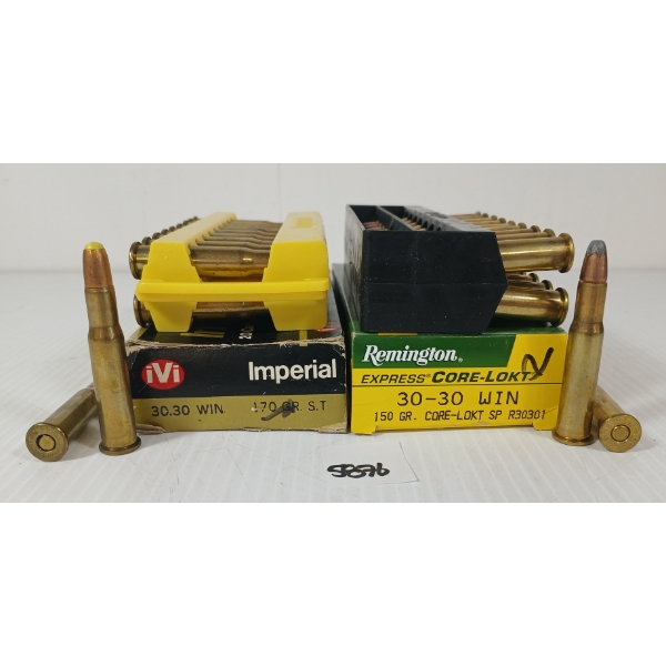 AMMO: 40X IMPERIAL & REMINGTON .30-30 WIN - 150 & 170GR - CORE-LOKT SP & ST