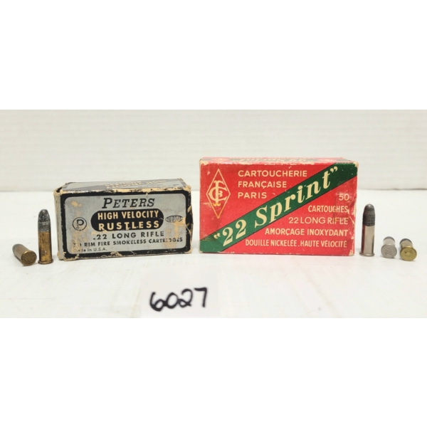 AMMO: APPROX. 100X PETERS & CF PARIS .22 LR & .22 SPRINT