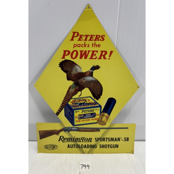PETERS CARDBOARD STORE DISPLAY - 14 1/4 X 10 INCH