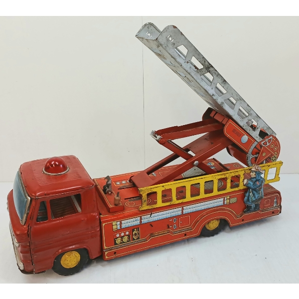 TIN FRICTION FIRE TRUCK