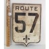 Image 1 : ROUTE 57 WOODEN SIGN