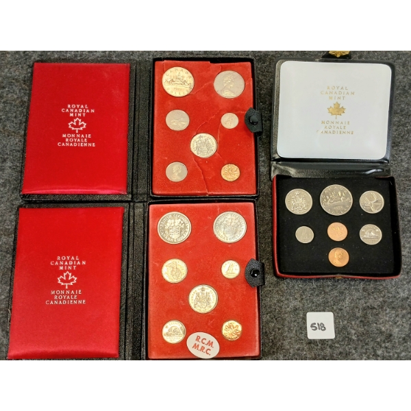 LOT OF 3 - 1971 & 1972 RCM UNCIRCULATED PROOF SETS