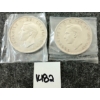 Image 2 : LOT OF 2 - 1946 & 1949 CDN SILVER DOLLARS - TERRA NOVA & VOYAGEUR