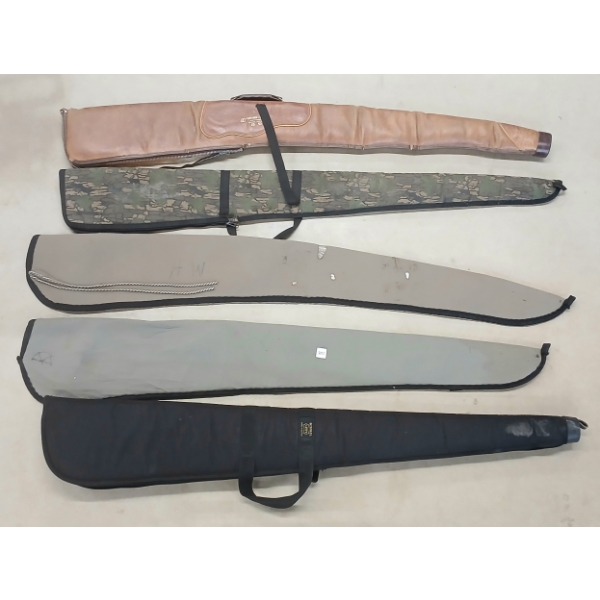 LOT OF 5 - SOFT LONG GUN CASES