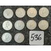 Image 2 : LOT OF 10 - 1968 CDN 10 CENT COINS