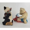 Image 4 : LOT OF 2 - TIN BATTERY OP SCOOTER BEAR & SODA DRINKIN BEAR TOYS