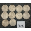 Image 2 : LOT OF 10 - 1907 & 1909 CDN SILVER 25 CENT PCS