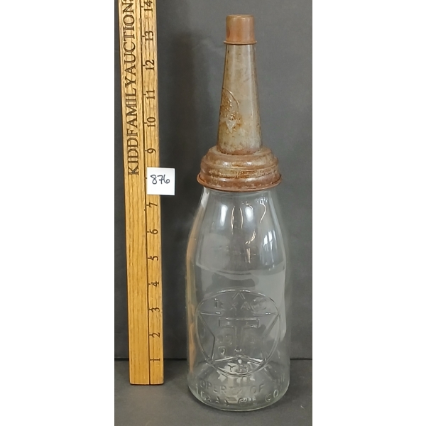 TEXACO MOTOR OIL QT BOTTLE