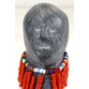Image 4 : "FIGURE W/ BEAD WORK" BY ALICE AKAMAK (PRS CDN ARTIST) - STONE & BEADS