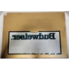 Image 3 : BUDWEISER BAR SIGN - GLASS