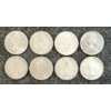 Image 2 : LOT OF 8 - 1951-1968 CDN 25 CENT COINS