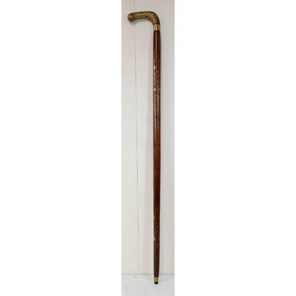 BRASS HANDLED WALKING STICK